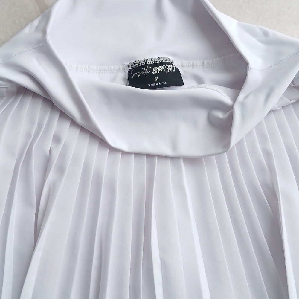 White Pleated Tennis Skirt Skort
